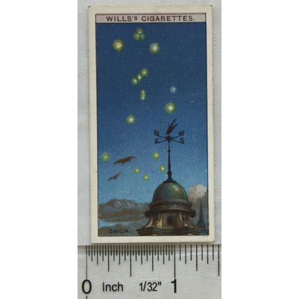 1928 Wills Romance of the Heavens No. 34 Orion