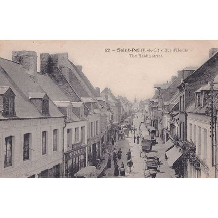 Saint Pel The Hesdin Street Rue D'Hesdin WW1 Postcard