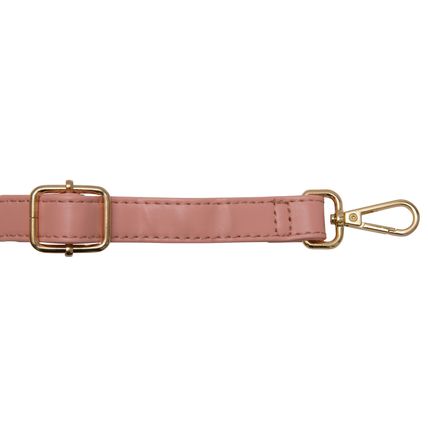 Faux Leather Replacement Shoulder Cross Body Handbag Strap (Pink)