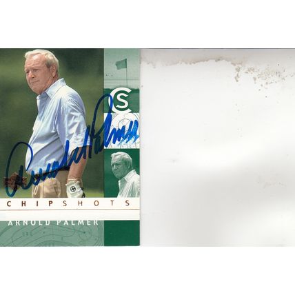 ARNOLD PALMER 2002 AUTOGRAPHED CHIPSHOTS PGA GOLF TOUR HALL OF FAME CHAMPION