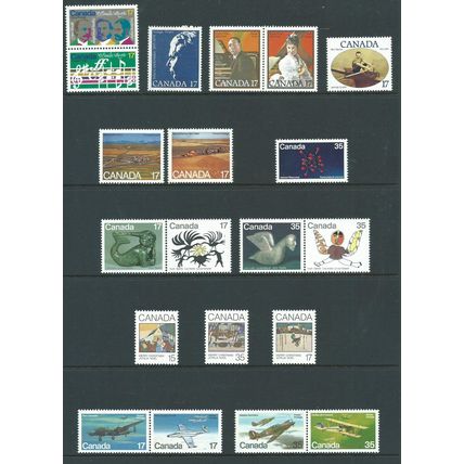 canada mnh sg980 sg 980 1979 range aircraft christmas