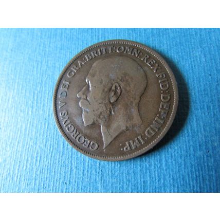 1915 GEORGE V ONE PENNY FREE POST.