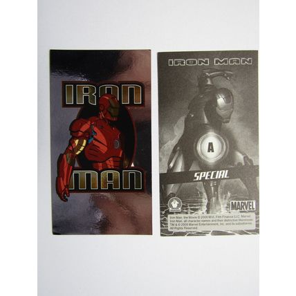 Marvel - Iron Man The Movie 2008 - Preziosi Sticker Drop-down Choice (e18)