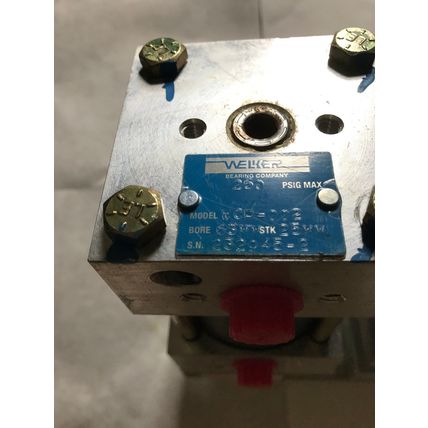 NEW WELKER WCP-002, SBS-40-25-C1,BORE 63MM,STK 25MM PNEUMATIC CYLINDER,AN