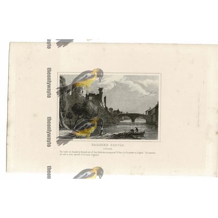 Barnard Castle, Durham, England, Book Illustration (Print), 1850
