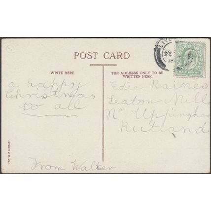 Bright and Happy Christmas, 1910 - Postcard