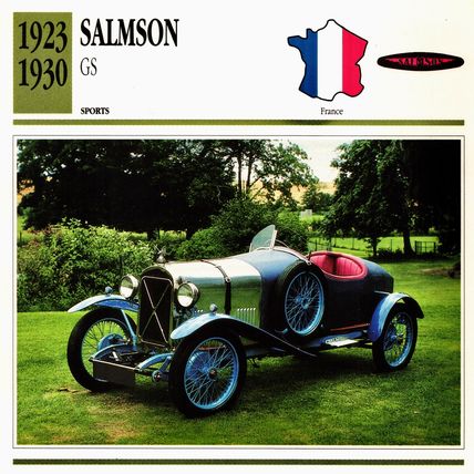 Collectors Club card. Classic Cars. Salmson GS