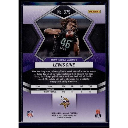 2022 Panini Mosaic #379 Lewis Cine Near mint or better