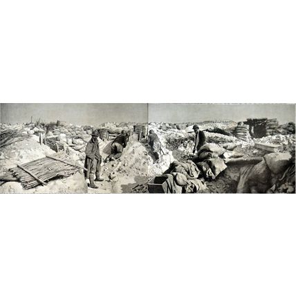 IN CHAMPENOIS CHALK: PREPARING FOR THE OFFENSIVE 1915 FRANCE WORLD WAR I PRINT