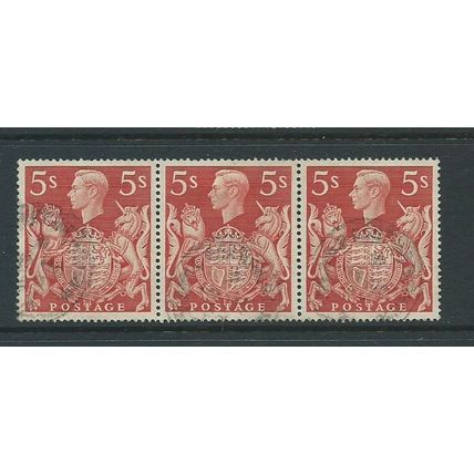 George VI dulac high value sg477 sg 477 strip of 3 used