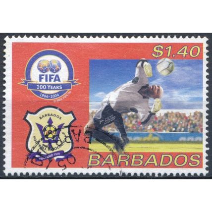 Centenary of FIFA: $1.40 - Barbados 2004 - F H - SG 1253