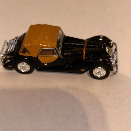 Cararama Hongwell Morgan Plus Eight Convertible 1/72 Hornby OO/HO Black mint