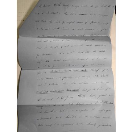 1880 Indenture - Transfer of Mortgage. Hereford, England.