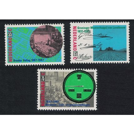 Netherlands Groningen Agricultural Society 3v 1987 MNH SG#1508-1510