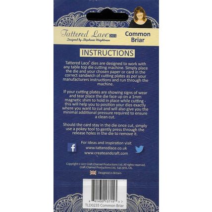 Tattered Lace. Common Briar Die. Die Cutting Cardmaking Scrapbooking Crafts
