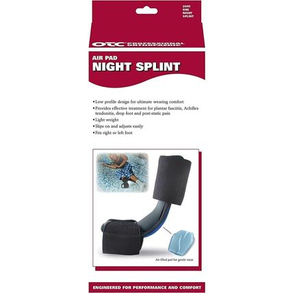 OTC Night Splint, Low-profile, Airform Pads, Medium