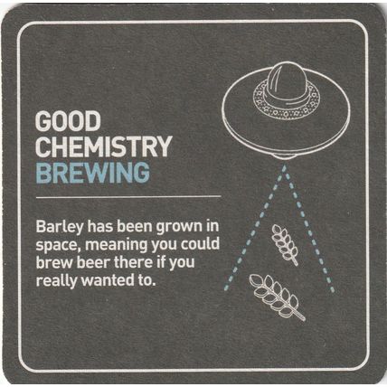 BEER MAT - GOOD CHEMISTRY BREWING (BRISTOL) - (Cat 001) - (2022)