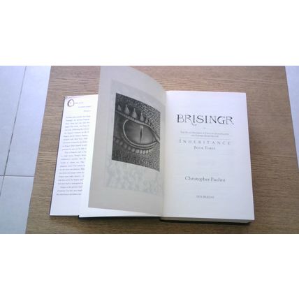 BRISINGR by Christopher Paolini (Hardback) 2008