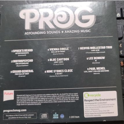 The Spirit Of Radial CD Promo PROG Magazine 9 Tracks Album P13 Issue 13