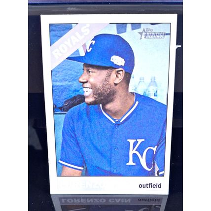 LORENZO CAIN 2015 TOPPS HERITAGE BASEBALL CARD #54