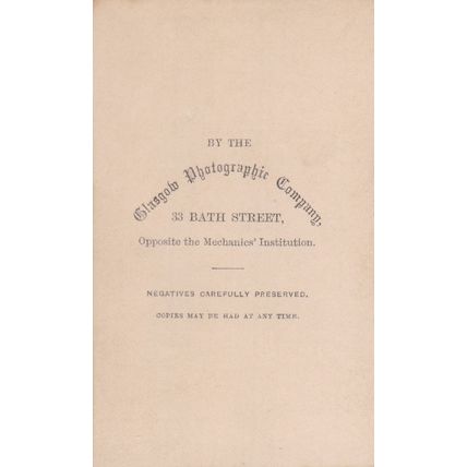 VICT. CDV PHOTO - SMART COUPLE. MAN WITH CROSSED LEGS BY GLASGOW PHOTO CO