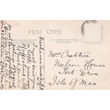 EC539 WALLESEY CHURCH . PRINTED POSTCARD