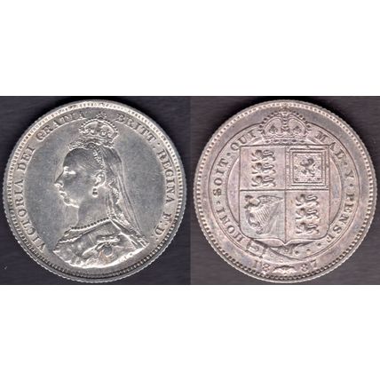 Great Britain. Victoria. Shilling 1887. dy23477
