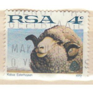 SOUTH AFRICA RSA, Merino Sheep, blue 1972, 4c - see stamp scan