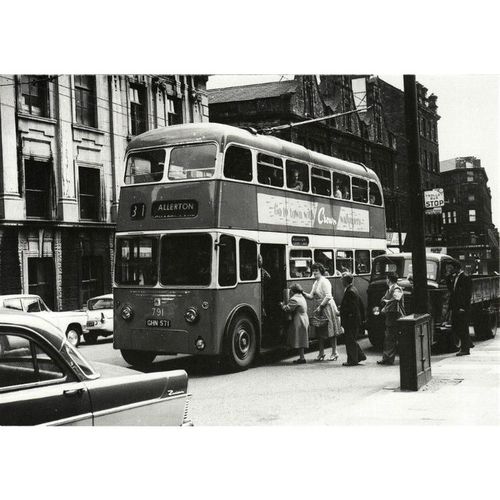 Trolleybus Postcard Bradford City Transport 791 Karrier W East Lancs GHN571