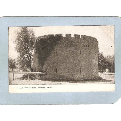 MN Fort Snelling Postcard Round Tower state_box5~172