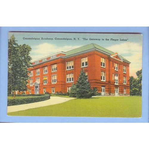 New York Canandaigua Canandaigua Academy View Large Old Brick School Build~153