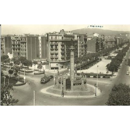 Spain BARCELONA Verdaguer Monument Postcard by CyZ