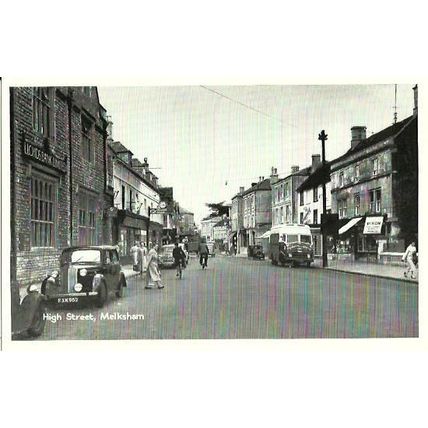 Wiltshire MELKSHAM High Street Postcard (TVAP 2569)