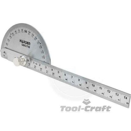 HARDEN Bevel Protraction 180 Degree Angle Protractor Ruler Protractor HAR 580718