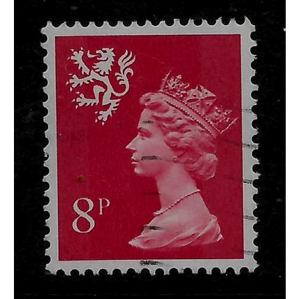 GREAT BRITAIN REGIONALS 1974 SCOTLAND 8p ROSINE SG S 26 FINE USED#