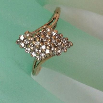 Estate Vintage 14k Yellow Gold .50cttw Diamond ring