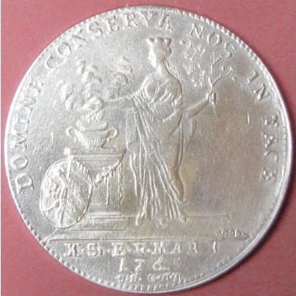 1765 Thaler, Germany. Challenge Coin, Souvenir. REPLICA. 92.