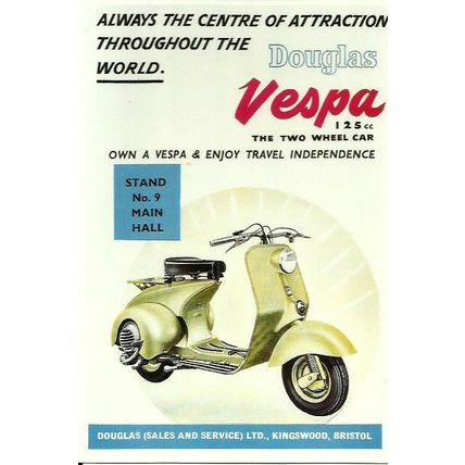 Advertising VESPA Motor Scooter Postcard (Mayfair BB 696)
