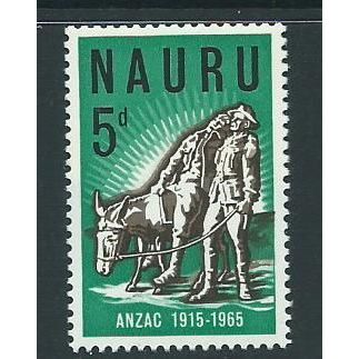 nauru stamps sg65 sg 65 mnh gallipoli landing