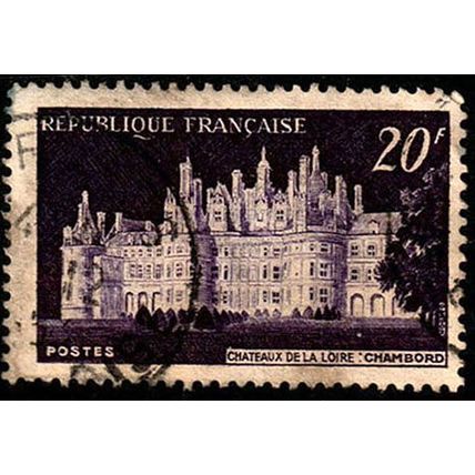 France 1952 Cambord Castle Loire 20f Used Stamp