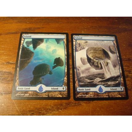Magic The Gathering, MTG, 4- Cards, 1993-2009, ISLAND, Full Art, nm