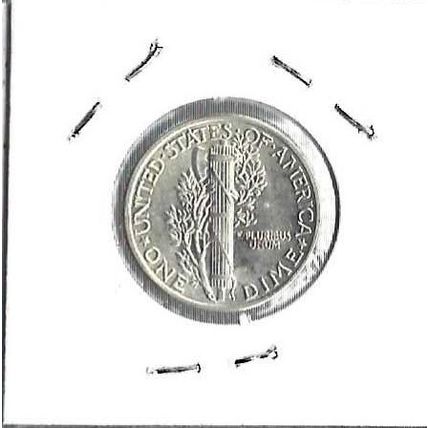1939 US Silver Mercury Dime AU