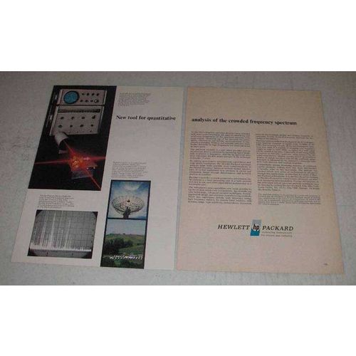 1967 Hewlett-Packard 851B/8551B Spectrum Analyzer Ad
