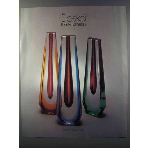 1981 Ceska Glass Vase Ad - The Art of Glass