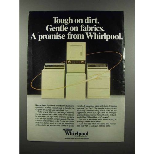 1983 Whirlpool Appliances Ad - Tough on Dirt