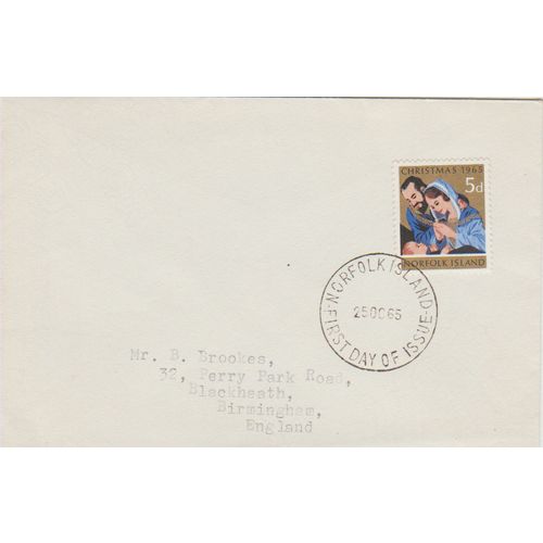 Norfolk Island 1965 Christmas FDC see others