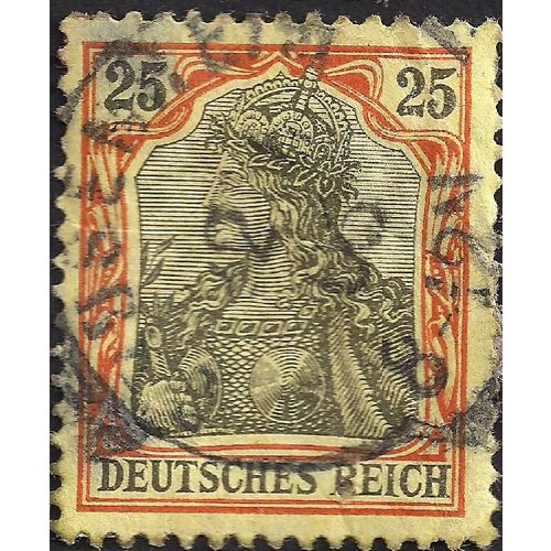 GERMANY, EMPIRE, Germania, orange 1906, 25, #2