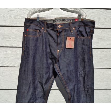 Mens Bound for Glory Jeans NWT Size 38 Skinny Fit Actual Measurement 42x35