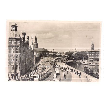 KNIPPELSBRO, bridge, COPENHAGEN, DENMARK ..unused vintage postcard. RP