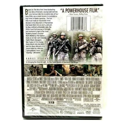 LONE SURVIVOR 2014 DVD Mark Wahlberg New Sealed (L47)